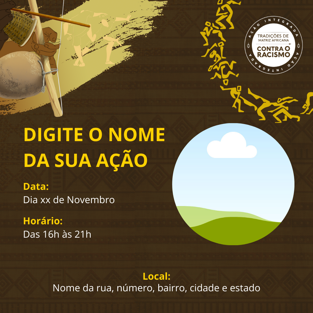 Adicione aqui um cartaz de divulgação da sua ação.